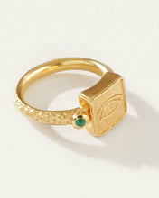Load image into Gallery viewer, TEMPLE OF THE SUN: OSIRIS RING - GOLD VERMEIL
