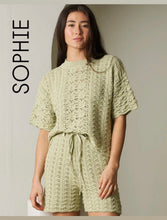 Load image into Gallery viewer, MOSS GROTTO: SOPHIE KNIT SHORTS - SAGE