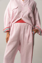 Load image into Gallery viewer, FOUND BY TWO: MORNING AFTER SHIRT - PINK WITH SIDE STRIPE