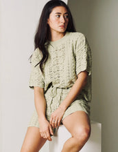 Load image into Gallery viewer, MOSS GROTTO: SOPHIE KNIT SHORTS - SAGE