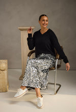 Load image into Gallery viewer, BRAVE & TRUE : PARIS SKIRT - SILVER SEQUIN