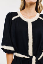 Load image into Gallery viewer, 365 DAYS: CAROLYN DRESS : BLACK/NATURAL