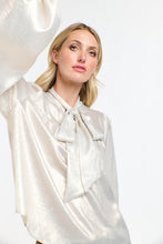 Load image into Gallery viewer, 365 DAYS: PUSSY BOW TOP - CHAMPAGNE