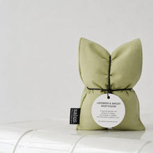 Load image into Gallery viewer, SALUS: LAVENDER & BARLEY HEAT PILLOW - MINT