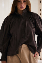 Load image into Gallery viewer, MAMAPAPA: GINGER BLOUSE - CHOCOLATE