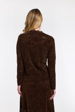 Load image into Gallery viewer, 365 DAYS: KELLY LACE AND LOCKET LONG SLEEVE TOP - CHOCOLATE