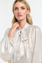 Load image into Gallery viewer, 365 DAYS: PUSSY BOW TOP - CHAMPAGNE