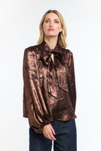 Load image into Gallery viewer, 365 DAYS: PUSSY BOW TOP - BRONZE
