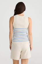 Load image into Gallery viewer, BRAVE & TRUE: AMBA TANK - ECRU/BLUE STRIPE