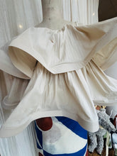 Load image into Gallery viewer, MAMAPAPA: CELESTE SARONG/SCARF - BLUE & OCHRE ON BEIGE