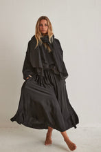 Load image into Gallery viewer, MAMAPAPA: SCARLETT MIDI SKIRT - BLACK