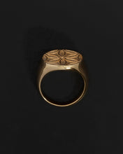 Load image into Gallery viewer, TEMPLE OF THE SUN: SEED OF LIFE RING - GOLD VERMEIL