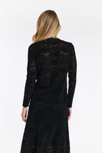 Load image into Gallery viewer, 365 DAYS: KELLY LACE & LOCKET LONG SLEEVE TOP - BLACK