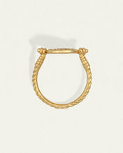 Load image into Gallery viewer, TEMPLE OF THE SUN: LIVY RING/ SMOKEY - GOLD VERMEIL