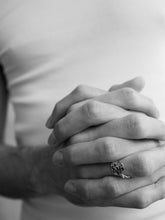 Load image into Gallery viewer, TEMPLE OF THE SUN: LIVY RING/ SMOKEY - GOLD VERMEIL