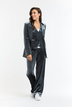 Load image into Gallery viewer, ITALIAN STAR: JETS VELVET PANT - GUNMETAL GREY
