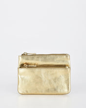 Load image into Gallery viewer, COMET METALLIC LEATHER CARD & COIN PURSE