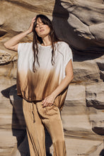 Load image into Gallery viewer, MAMAPAPA: TOBI TIE DYE TOP - CAMEL