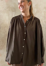 Load image into Gallery viewer, MAMAPAPA: MILANO BLOUSE - CHOCOLATE