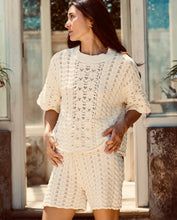 Load image into Gallery viewer, MOSS GROTTO: SOPHIE KNIT SHORTS - CREAM