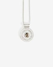 Load image into Gallery viewer, TEMPLE OF THE SUN: DENARII COIN NECKLACE - STERLING SILVER-SMOKY QUARTZ