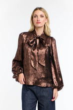 Load image into Gallery viewer, 365 DAYS: PUSSY BOW TOP - BRONZE
