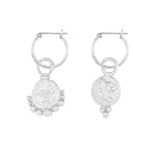 Load image into Gallery viewer, CLEOPATRA’S BLING: GORGONEION LION HOOPS- STERLING SILVER