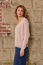 Load image into Gallery viewer, ITALIAN STAR: LUREX COLLEGE KNIT - CIPRIA/DUSTY PINK