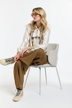 Load image into Gallery viewer, 365 DAYS: PINSTRIPE PANT - BRANDY