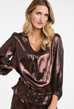 Load image into Gallery viewer, 365 DAYS: SOPHIA METALLIC TOP - COPPER