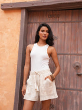 Load image into Gallery viewer, TALISMAN: BOHDI SHORTS - NATURAL STRIPE