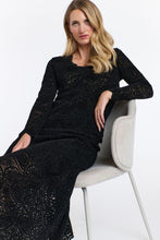 Load image into Gallery viewer, 365 DAYS: KELLY LACE & LOCKET LONG SLEEVE TOP - BLACK
