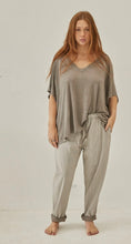 Load image into Gallery viewer, MAMAPAPA: PEPA PANTS - GREY/WHITE