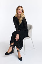 Load image into Gallery viewer, 365 DAYS: KELLY LACE & LOCKET LONG SLEEVE TOP - BLACK