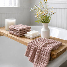 Load image into Gallery viewer, MAMA & TOCHTER: 100% COTTON WAFFLE HAND TOWELS - 2 SIZE VARIATIONS