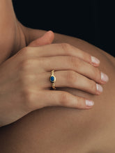 Load image into Gallery viewer, TEMPLE OF THE SUN: LAZULI RING - GOLD VERMEIL
