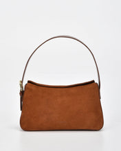 Load image into Gallery viewer, PORTSEA: SUEDE & LEATHER SHOULDER BAG - TAN