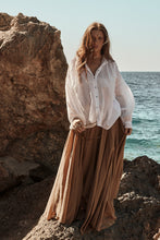 Load image into Gallery viewer, MAMAPAPA: VICKY COTTON MAXI SKIRT - CAMEL