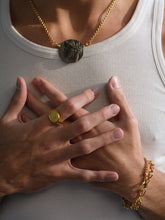 Load image into Gallery viewer, TEMPLE OF THE SUN: POSEIDON RING - GOLD VERMEIL