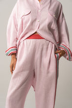 Load image into Gallery viewer, FOUND BY TWO: LUISA PANT - PINK WITH SIDE STRIPE