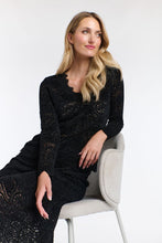 Load image into Gallery viewer, 365 DAYS: KELLY LACE & LOCKET LONG SLEEVE TOP - BLACK