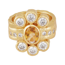 Load image into Gallery viewer, CLEOPATRAS BLING: KI RING IN CITRINE - 18K GOLD PLATED