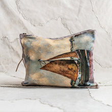 Load image into Gallery viewer, SWARM: CANVAS PAINTING CLUTCH - TWO SAILS