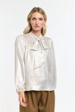 Load image into Gallery viewer, 365 DAYS: PUSSY BOW TOP - CHAMPAGNE