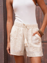 Load image into Gallery viewer, TALISMAN: BOHDI SHORTS - NATURAL STRIPE