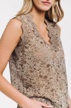 Load image into Gallery viewer, 365 DAYS: INDIANA LACE TANK - TAUPE