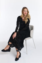 Load image into Gallery viewer, 365 DAYS: KELLY LACE & LOCKET LONG SLEEVE TOP - BLACK