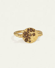 Load image into Gallery viewer, TEMPLE OF THE SUN: LIVY RING/ SMOKEY - GOLD VERMEIL