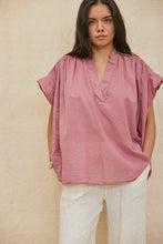 Load image into Gallery viewer, MAMAPAPA: MUSE COTTON BLOUSE - RASPBERRY