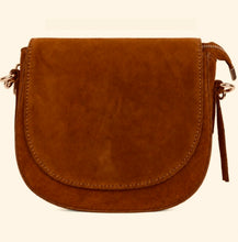 Load image into Gallery viewer, MAISON FANLI: GABRIELLE SUEDE HANDBAG - CAMEL